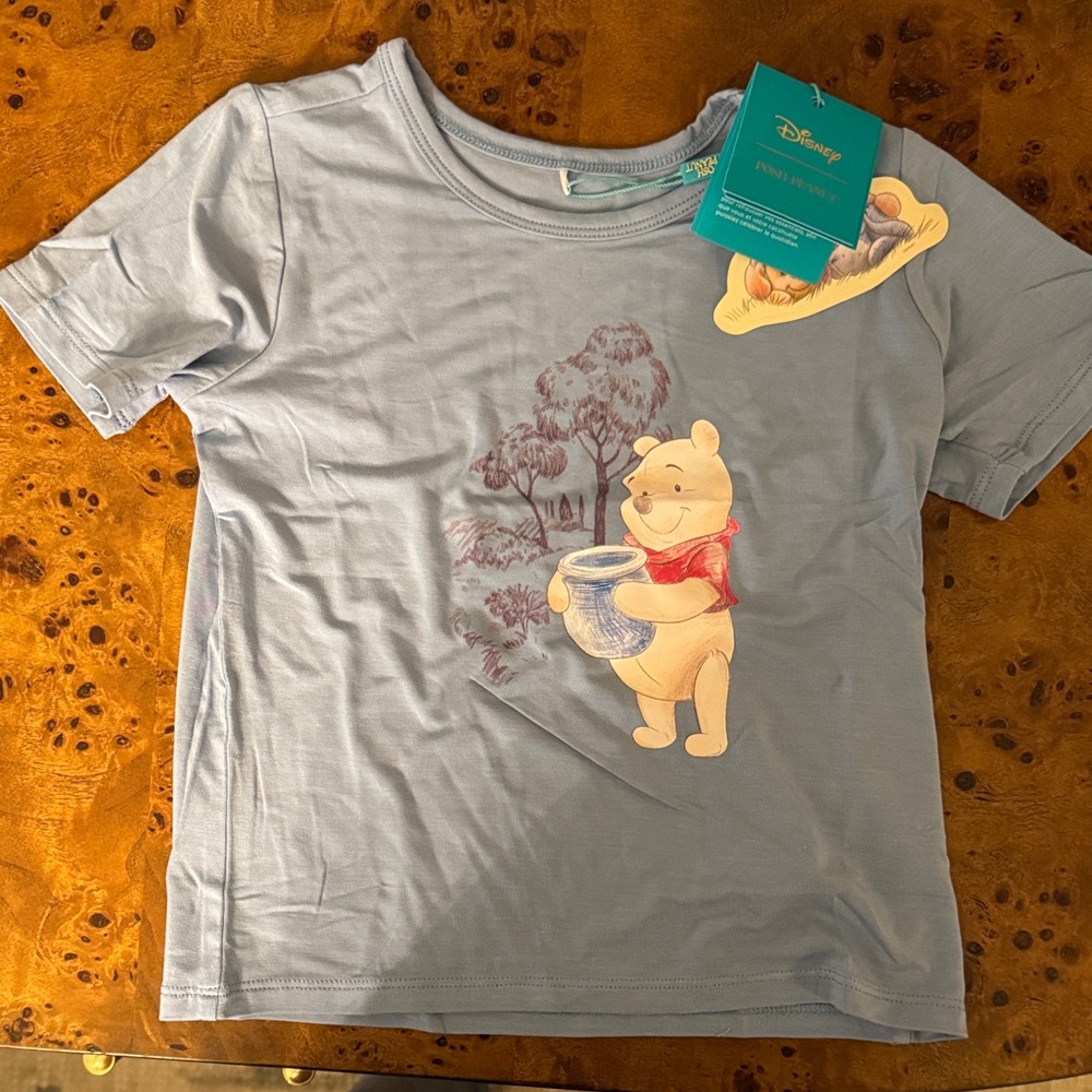 Disney / Posh Peanut Kids Light Blue Winnie the Pooh Tee